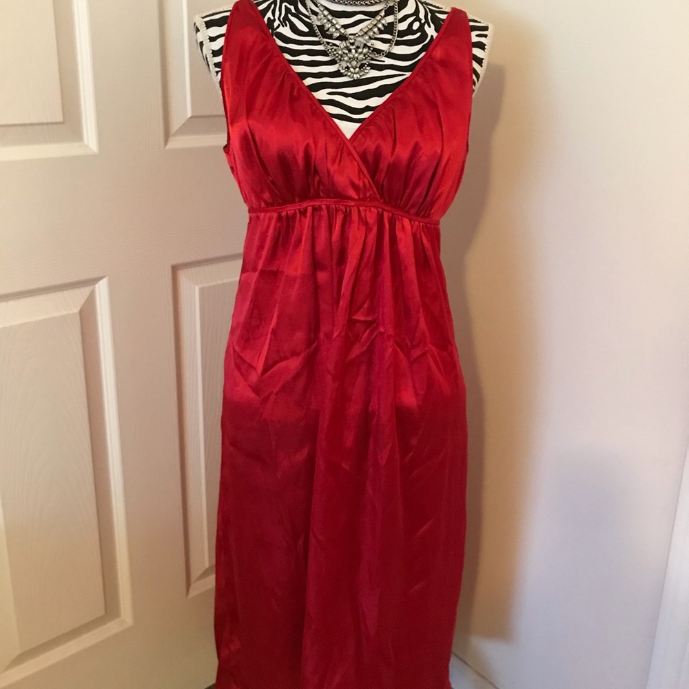 Citi Clothing Red Satiny Dress